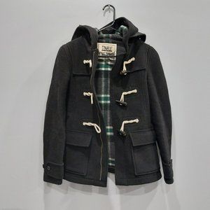 Aritzia TNA Black Wool Zip Up Peacoat XS